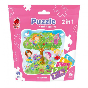 Puzzle in stand-up pouch "2 in 1. Fairies" RK1140-02