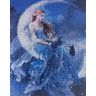 Алмазна картина 30х40 №НХ312 Місячна фея, в коробці