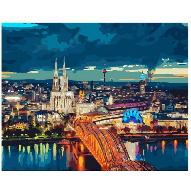 Картина по номерам 40х50 Brushme Панорама города GX25936
