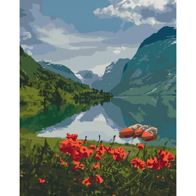 Картина по номерам 40х50 Идейка Краса Норвегії KHO2256