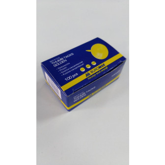 Кнопки 100 шт. BUROMAX ВМ.5103 золото