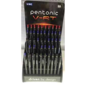 Ручка масляная LINC Pentonic VRT 0,7 мм. черная автомат