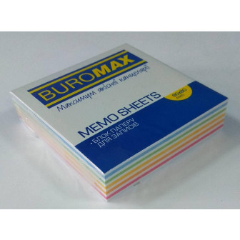 Кубарик 80х80 20 мм. BUROMAX ВМ.2254 микс клееный