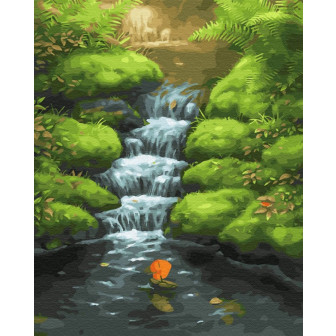 Картина по номерам 40х50 Brushme Маленький водопад GX30093