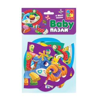 Бебі MAXI пазли картонні «Диво-зоопарк» VT1722-20 