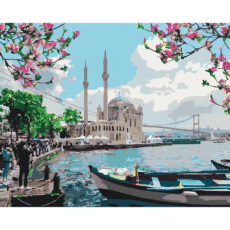 Картина по номерам 40х50 Идейка Міський пейзаж Турецьке узбережжя KHO2166