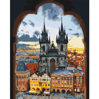 Картина по номерам 40х50 Идейка Злата Прага