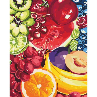 Картина по номерам 40х50 Идейка Квіти Солодкі фрукти KHO2937