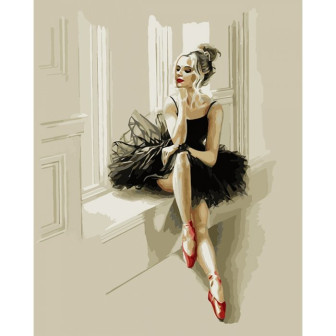 Картина за номерами 40х50 Ідейка Вишуканість балерини KHO4548