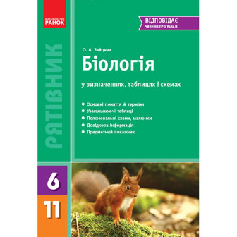 СП. Біологія у визн. табл. і схем. 6-11 кл. Рятівник (А5,м)